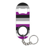 Porte-clé Décapsuleur Drapeau asexué (Dos)
