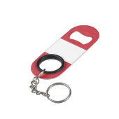Porte-clé Décapsuleur Drapeau autrichien (angle arrière)