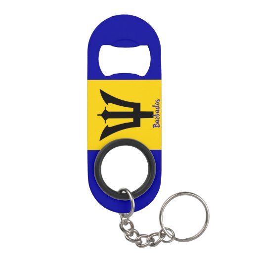 Porte-clé Décapsuleur Drapeau Barbade (Dos)