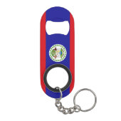 Porte-clé Décapsuleur Drapeau bélizien (Dos)