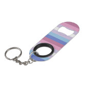 Porte-clé Décapsuleur Drapeau Bigender (Devant Angle)