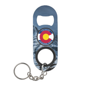 Porte-clé Décapsuleur Drapeau circulaire du Colorado