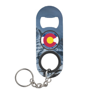 Porte-clé Décapsuleur Drapeau circulaire du Colorado