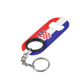 Porte-clé Décapsuleur Drapeau croate (angle arrière)