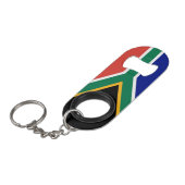 Porte-clé Décapsuleur Drapeau d'Afrique du Sud (Devant Angle)