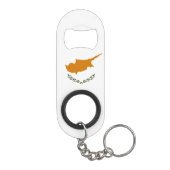 Porte-clé Décapsuleur Drapeau de Chypre (Dos)