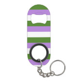 Porte-clé Décapsuleur Drapeau de fierté genderqueer (Dos)