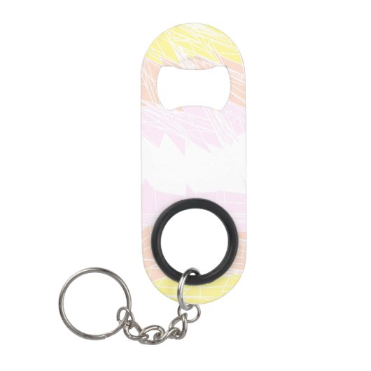 Porte-clé Décapsuleur Drapeau de fierté pangender géométrique abstrait G (Devant)