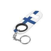 Porte-clé Décapsuleur Drapeau de Finlande (angle arrière)