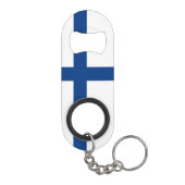 Porte-clé Décapsuleur Drapeau de Finlande (Dos)