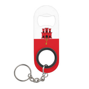 Porte-clé Décapsuleur Drapeau de Gibraltar