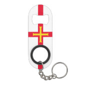 Porte-clé Décapsuleur Drapeau de Guernesey (Dos)