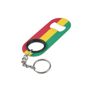 Porte-clé Décapsuleur Drapeau de Guinée (angle arrière)