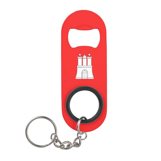 Porte-clé Décapsuleur Drapeau de Hambourg Porte - clé Bottle Opener (Devant)