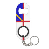 Porte-clé Décapsuleur Drapeau de Herm (Dos)