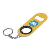 Porte-clé Décapsuleur Drapeau de Kalmoukie (Devant Angle)