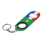 Porte-clé Décapsuleur Drapeau de Khakassie (Devant Angle)