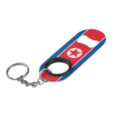 Porte-clé Décapsuleur Drapeau de la Corée du Nord (Devant Angle)