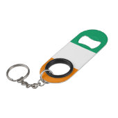 Porte-clé Décapsuleur Drapeau de la Côte d'Ivoire (Devant Angle)
