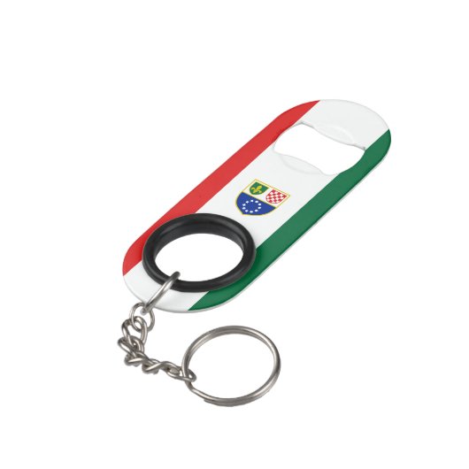 Porte-clé Décapsuleur Drapeau de la Fédération de Bosnie (angle arrière)