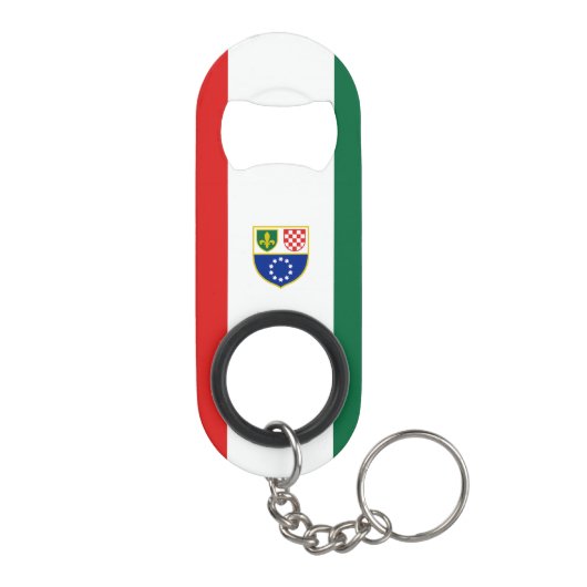 Porte-clé Décapsuleur Drapeau de la Fédération de Bosnie (Dos)