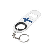 Porte-clé Décapsuleur Drapeau de la Finlande (angle arrière)