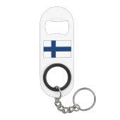 Porte-clé Décapsuleur Drapeau de la Finlande (Dos)