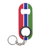 Porte-clé Décapsuleur Drapeau de la Gambie (Devant)