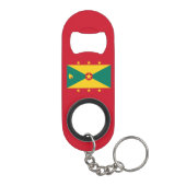 Porte-clé Décapsuleur Drapeau de la Grenade (Dos)