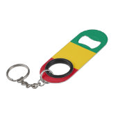 Porte-clé Décapsuleur Drapeau de la Guinée (Devant Angle)
