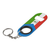 Porte-clé Décapsuleur Drapeau de la Guinée équatoriale (Devant Angle)