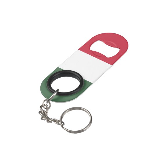 Porte-clé Décapsuleur drapeau de la Hongrie (angle arrière)