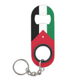Porte-clé Décapsuleur Drapeau de la Jordanie (Devant)