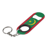 Porte-clé Décapsuleur Drapeau de la Mauritanie (Devant Angle)