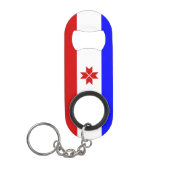 Porte-clé Décapsuleur Drapeau de la Mordovie (Devant)