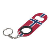 Porte-clé Décapsuleur Drapeau de la Norvège (Devant Angle)