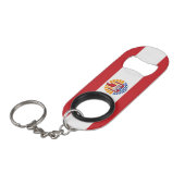 Porte-clé Décapsuleur Drapeau de la Polynésie française (Devant Angle)