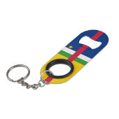 Porte-clé Décapsuleur Drapeau de la République centrafricaine (Devant Angle)