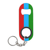 Porte-clé Décapsuleur Drapeau de la République de Carélie (Devant)