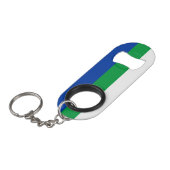 Porte-clé Décapsuleur Drapeau de la République de Komi (Devant Angle)