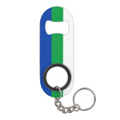 Porte-clé Décapsuleur Drapeau de la République de Komi (Dos)