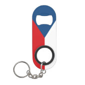 Porte-clé Décapsuleur Drapeau de la République tchèque (Devant)