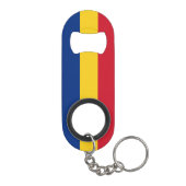 Porte-clé Décapsuleur Drapeau de la Roumanie (Dos)