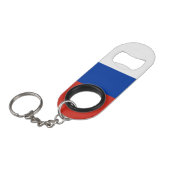 Porte-clé Décapsuleur Drapeau de la Russie (Devant Angle)