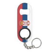 Porte-clé Décapsuleur Drapeau de la Serbie (Dos)