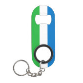 Porte-clé Décapsuleur Drapeau de la Sierra Leone (Devant)