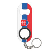 Porte-clé Décapsuleur Drapeau de la Slovaquie (Dos)