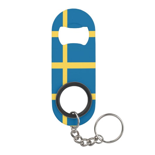 Porte-clé Décapsuleur Drapeau de la Suède (Dos)