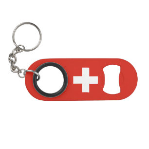 Porte-clé Décapsuleur Drapeau de la Suisse