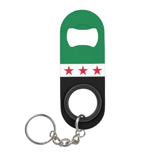 Porte-clé Décapsuleur Drapeau de la Syrie (Devant)